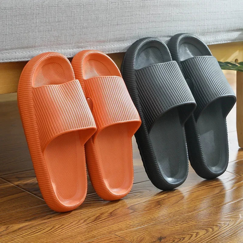 Unisex Comfortable Soft Slippers For Fashion Couple Slides Household Indoor Anti-Slip Slippers Summer Sandals